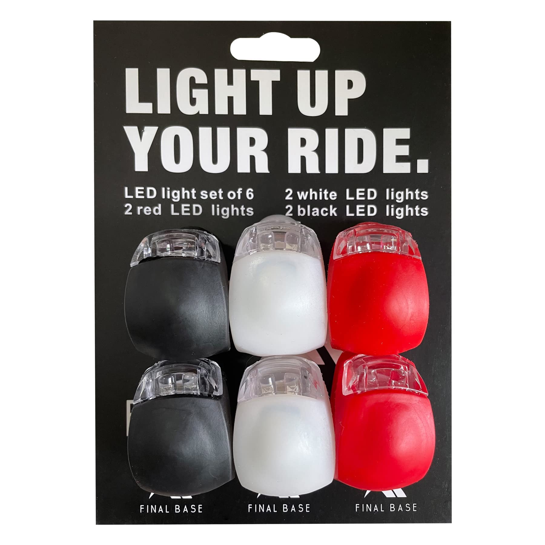 S SUNINESS 6 Piece LED Bike Lights Set Bright Light, Bike Lights Front and Back Waterproof Outdoor Children Light