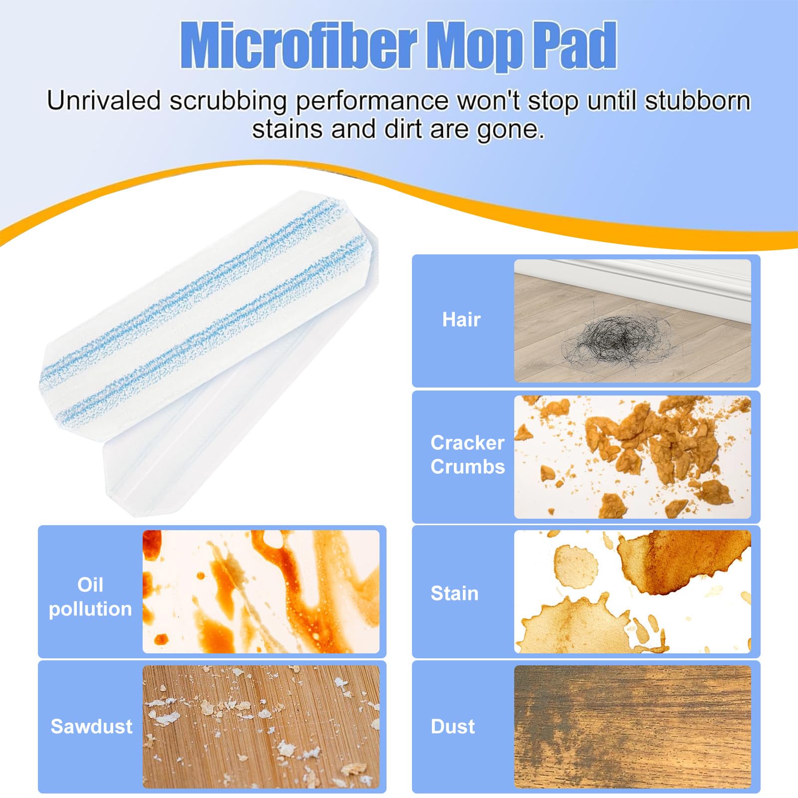 3 Stück für Vileda H2PrO Bodenwischer Ersatzbezug, Maschinenwaschbar, Kompatibel mit Vileda H2Pro & O-Cedar Bodenwischer Ersatzbezug, Mikrofaser Wischpads Ersatz für Laminat, Fliesen