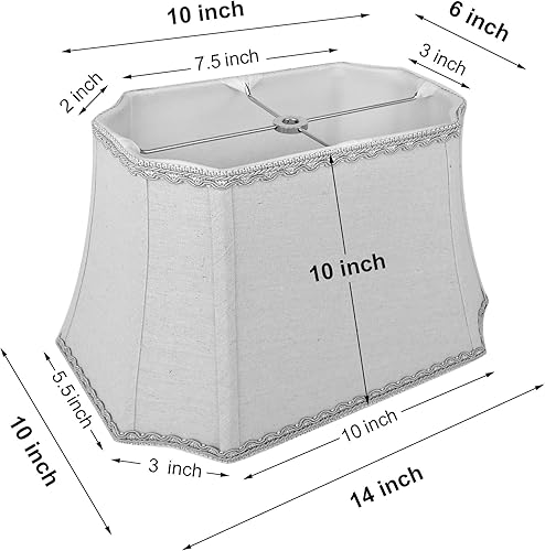 Miniatura 7 de Lámpara de mesa inspirada en pájaros de estilo francés de 26 pulgadas con pantalla de tela de lino y ribete de encaje