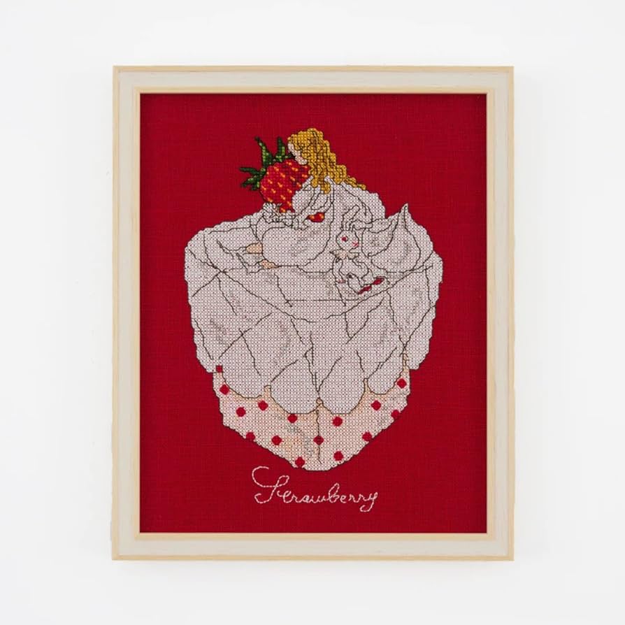Amazon | くらはしれい クロスステッチキット 苺のケーキ