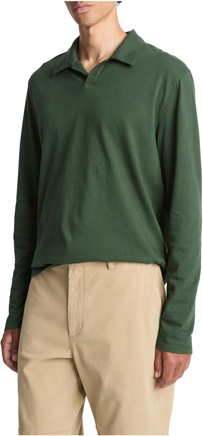 Vince Mens Garment Dye L/S Johnny Collar - Image 2