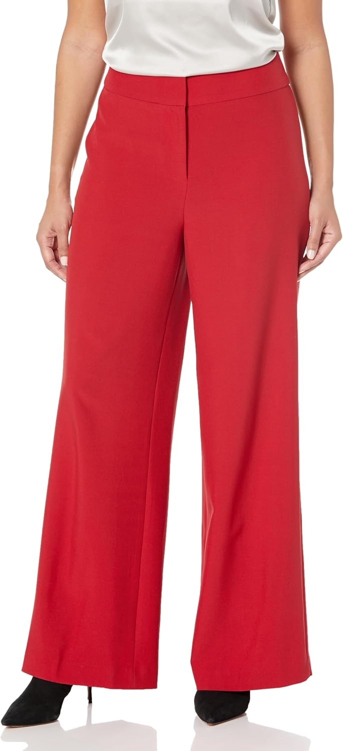 Women's Asymmetrical Ruffle 1 Button Jacket & Wide Leg Pant