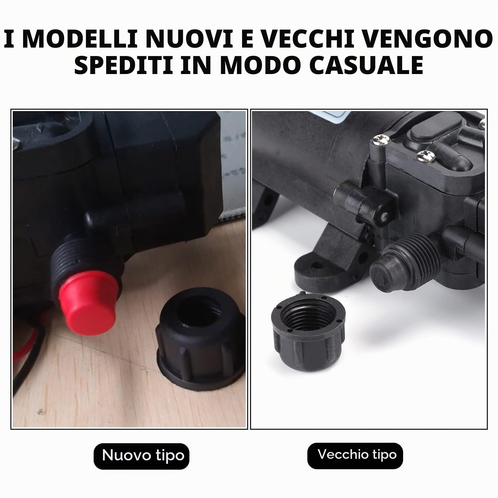 Pompa Acqua Alta Pressione 12V,60W 0.8Mpa 5L/Min Pompa Autoadescante a Membrana ad Alta Pressione,116PSI Pompa a Membrana per Caravan Camping Boat Giardino Irrigazione Agricola