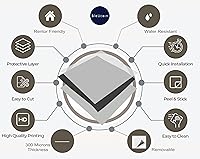 Vista 5 de Amalfi - Adhesivos para azulejos de vinilo autoadhesivo para cocina y baño, resistente al agua y removibles, para azulejos de cocina y baño