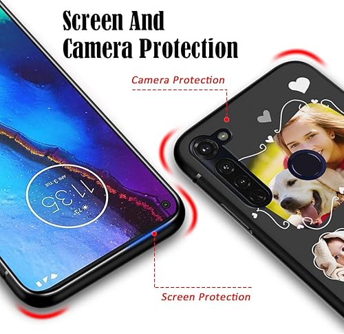 Vista 42 de Funda personalizada para Motorola Moto G Stylus 2021 con nombre de foto, texto y foto, GStylus personalizado -21 funda suave y fina (negro) de 6.8