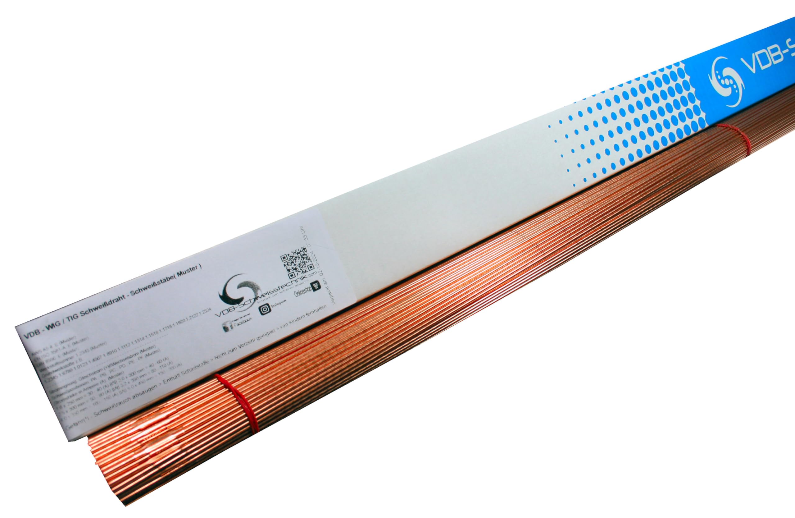 WIG WSG2 Schweissdraht - 2,0 x 1000mm - 1,0 Kg Stahl Universal 1.5125 G3Si1 | TIG Schweißstäbe Schweißzusatz für handelsüblichen Stahl ER 70 S-6 W3Si1
