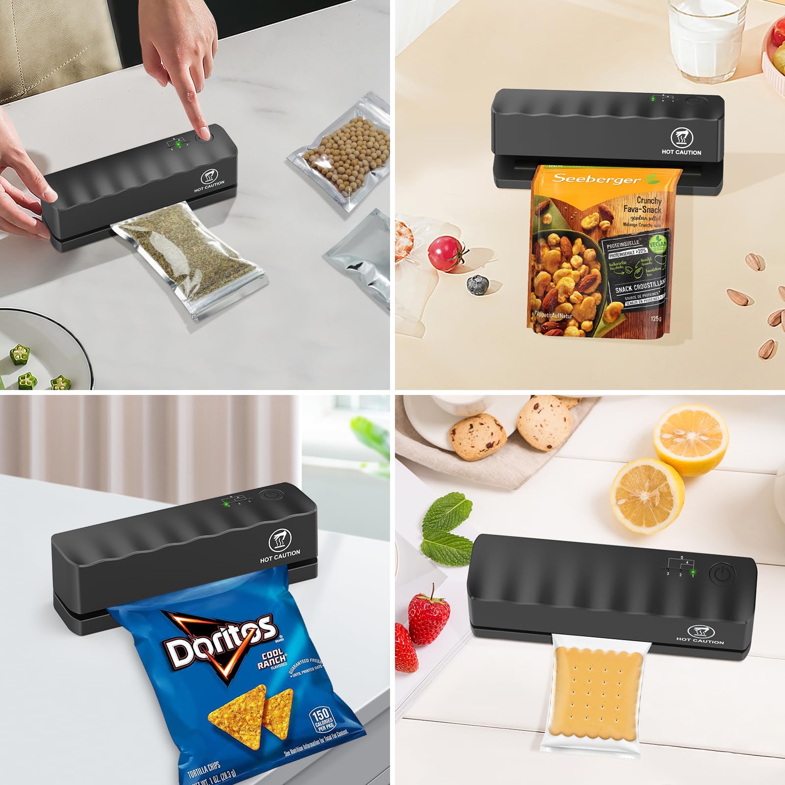 Sigillatrice Per Sacchetti Portatile | Ricaricabile Con 5 Temperature - Foto 2