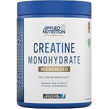 Applied Nutrition Creatin Monohydrat Pulver   Pro Dosis 5 g 100% Reines Mikronisiertes Kreatin Monohydrat Pulver f r Leistung und Muskelkraft 500g Pack of 1 Unflavoured 100% Reines Mikronisiertes Kreatin Monohydrat Pulver 500g Unflavoured