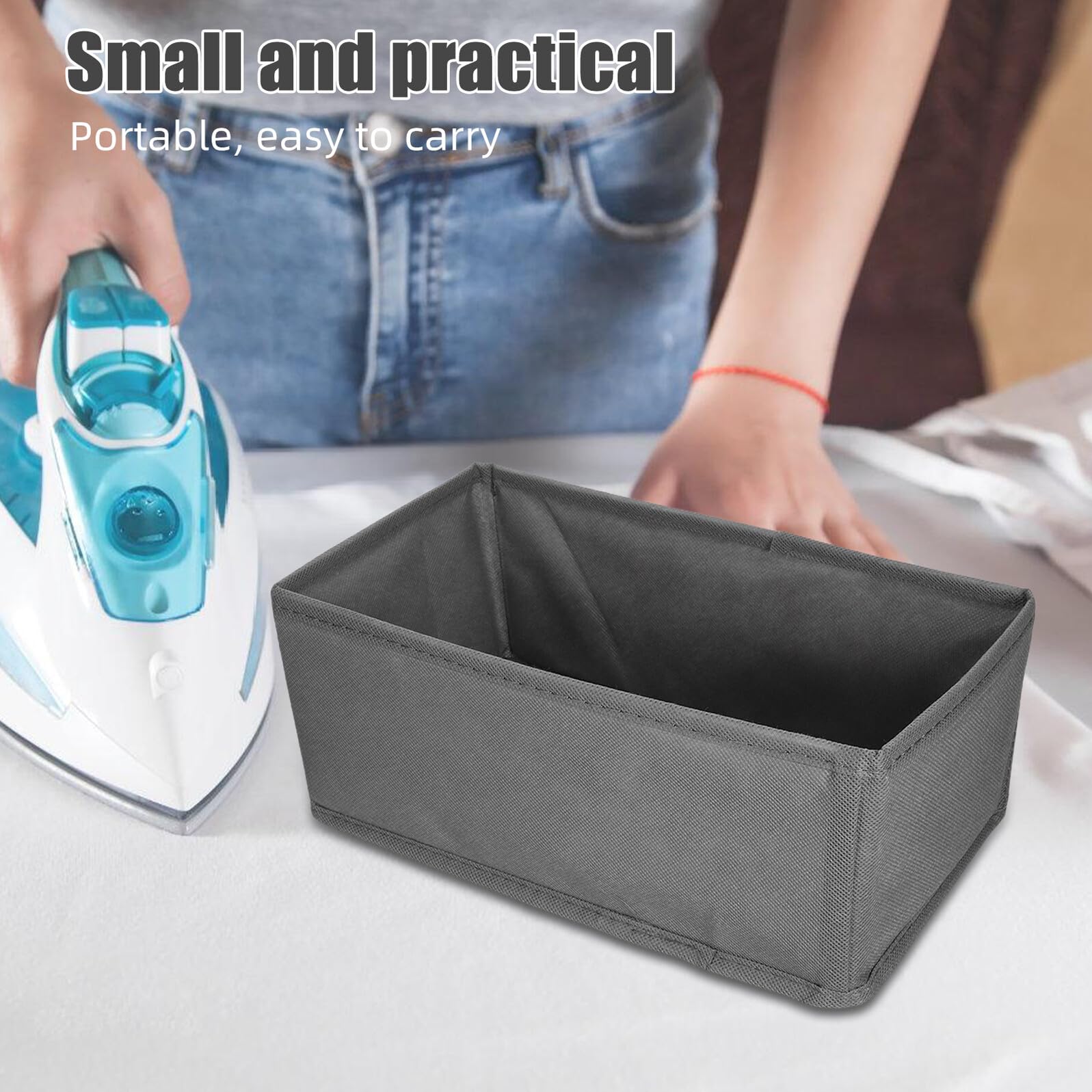6stücke Unterwäsche Organizer Box Schubladeneinsätze für Socken und Kleiderschrank Aufbewahrungsboxen aus Stoff für Kommoden Babykleidung und Bhs Platzsparendes Trennsystem