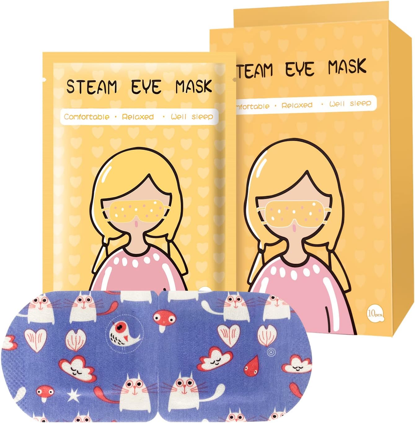 Heated Eye mask，10 Packs Steam Eye Mask for Dry Eyes,SPA