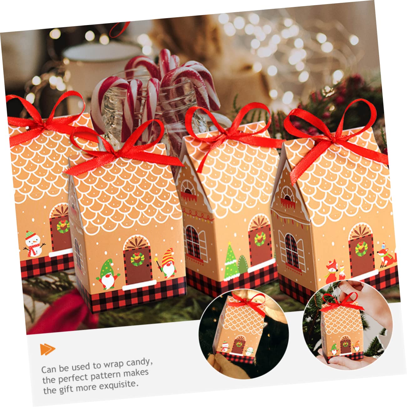 FRCOLOR 3 Set Sacchetti Per Dolcetti Di Natale Sacchetti Di Caramelle Di Natale Di Di Caramelle Sacchetto Di Dolcetti Di Di pezzi * 3