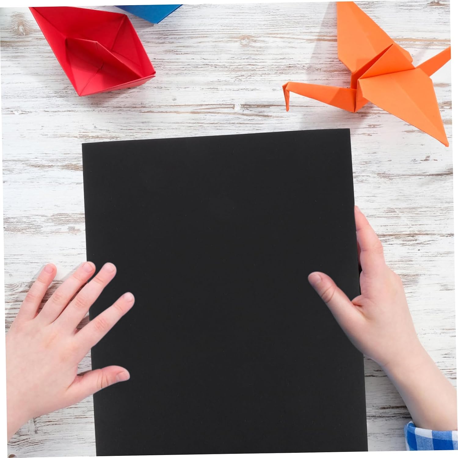 100pcs Color Cardstock Paper for Crafts Lightweight Blank Paper for DIY Projects Safe for Origami Scrapbooking and Home Decorations