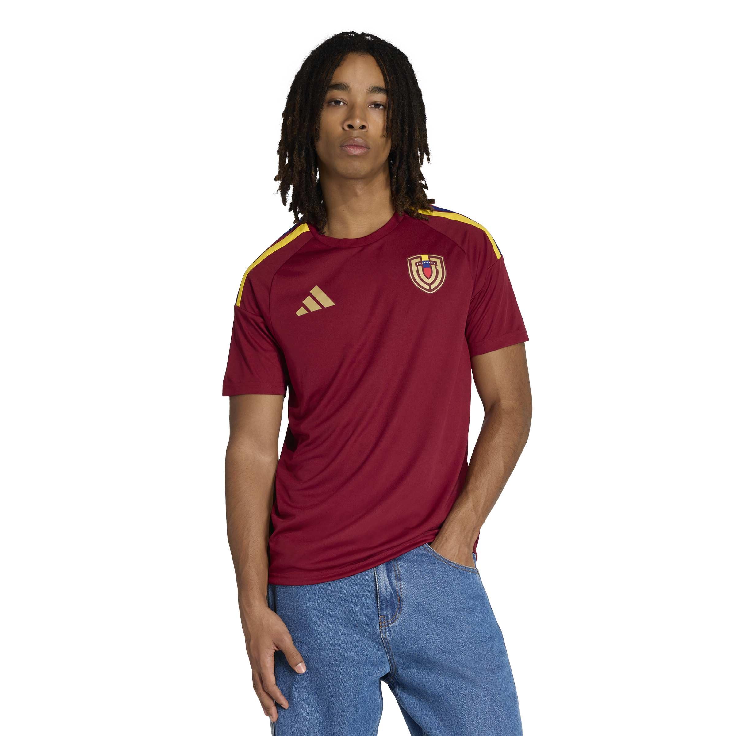 adidas Men's Venezuela 26 Home Fan Jersey, Team Collegiate Burgundy, 3X-Large — image 1