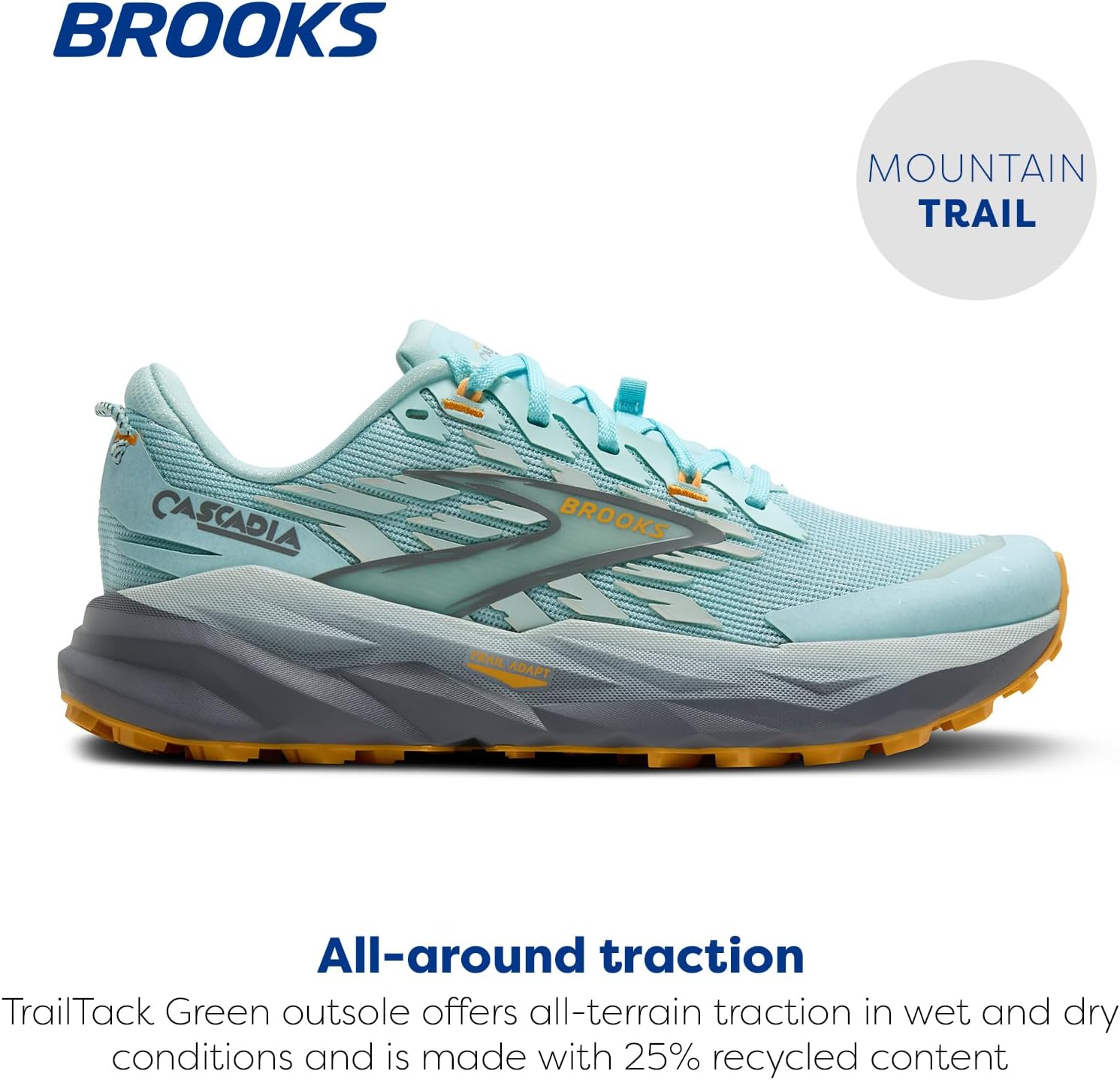 Brooks Women’s Cascadia 19 Mountain Trail Running Shoe - Image 2