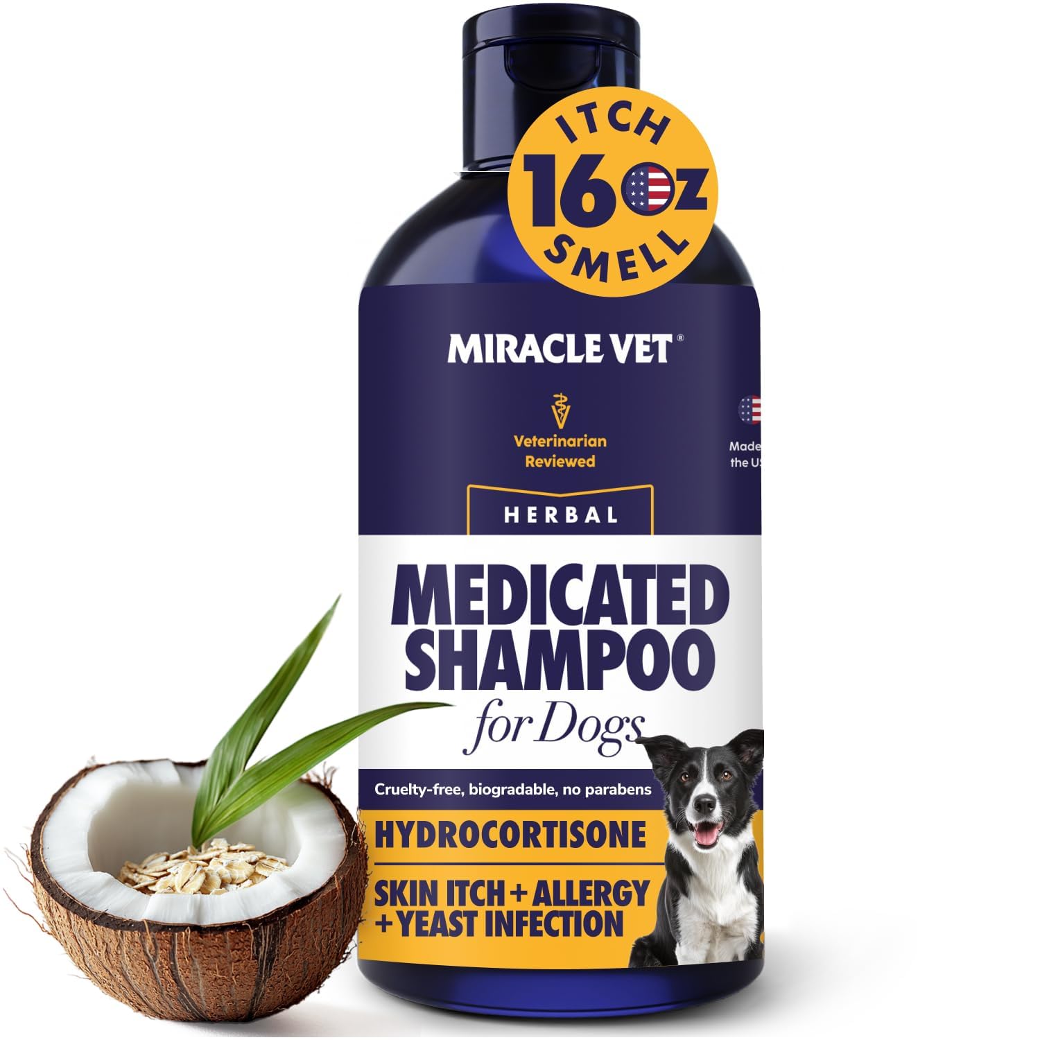 Miracle Vet Medicated Dog Shampoo