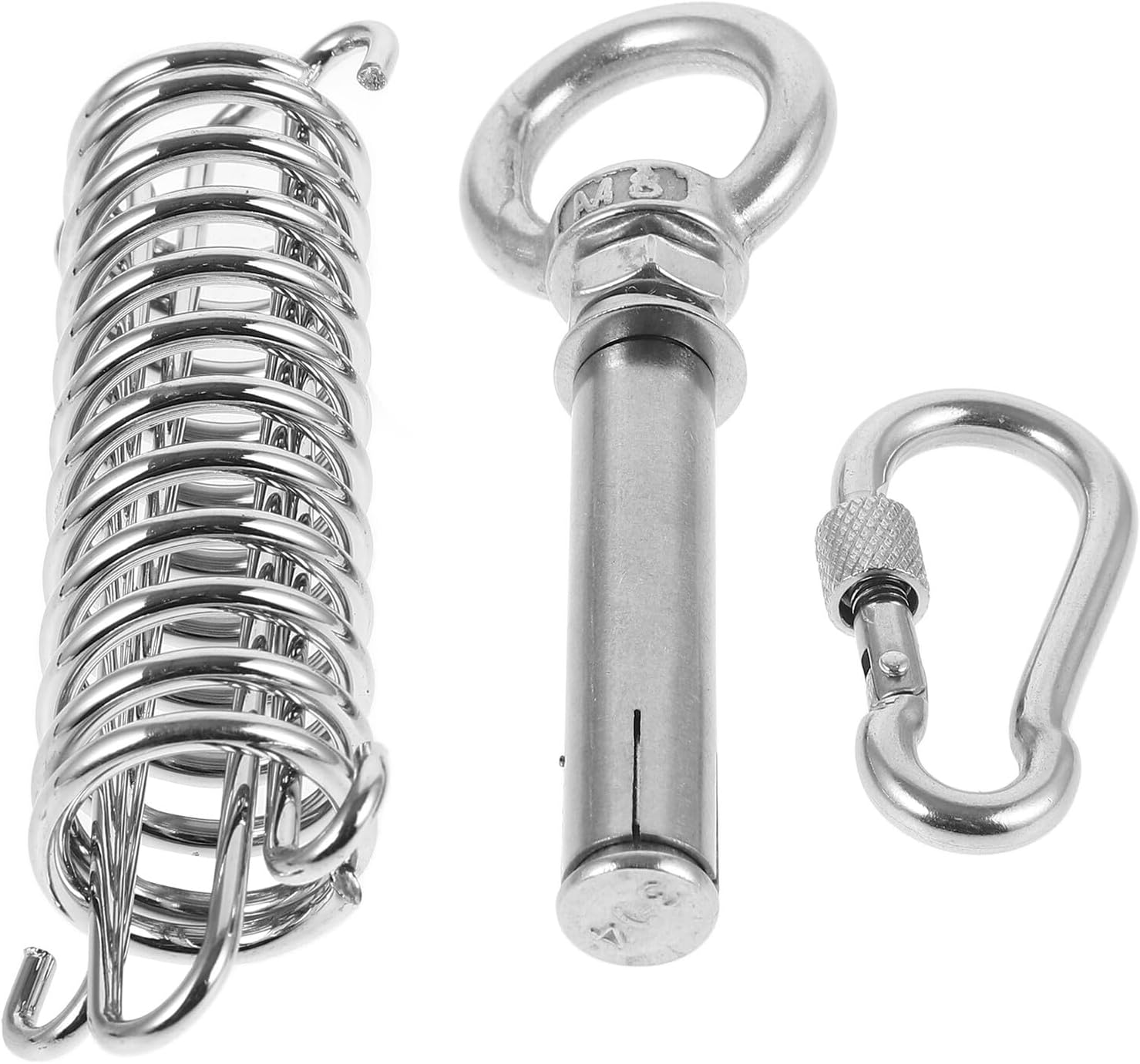Heavy Duty Metal Dog Leash Stake with Swivel Anchor Stainless Steel Tie-Out Stake for Outdoor Yard Use to 50 Lbs