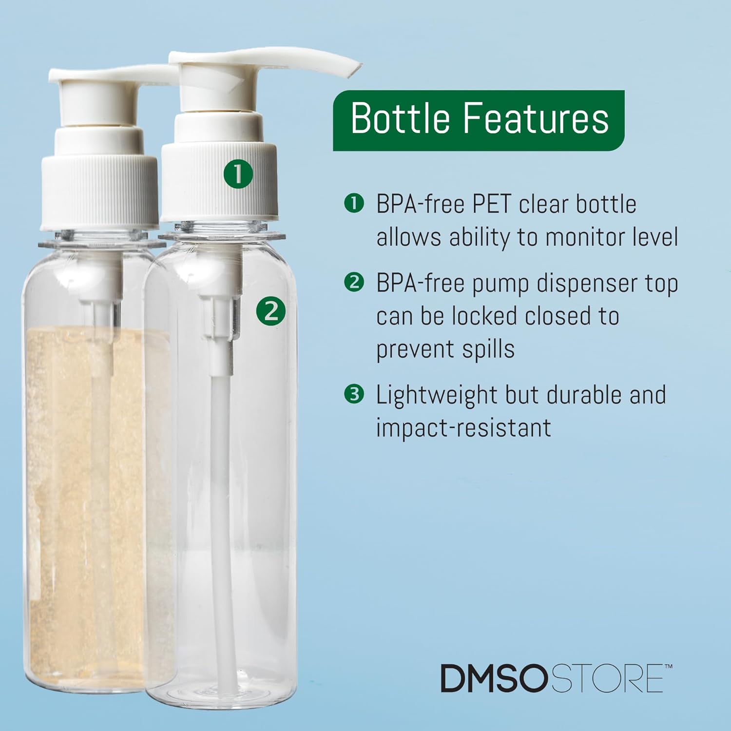 4 oz Clear PET Cosmo Plastic Bottle with White Pump Dispenser Top (12 Pack)