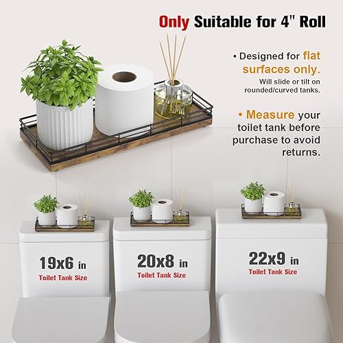 Miniatura 8 de Bandeja de jabón de cocina de granja, bandeja dispensadora de jabón de madera de 11 pulgadas, soporte para cepillos, organizador de especias y