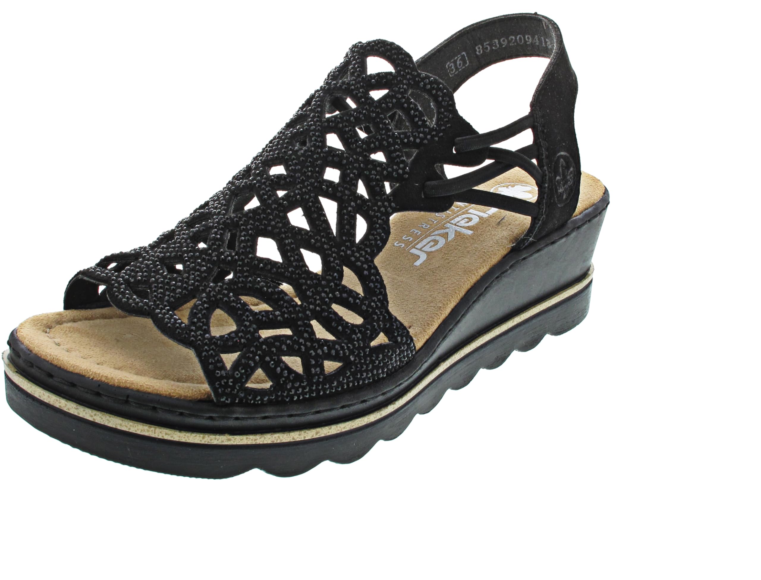 Rieker 67465 Sandales compensées Femme