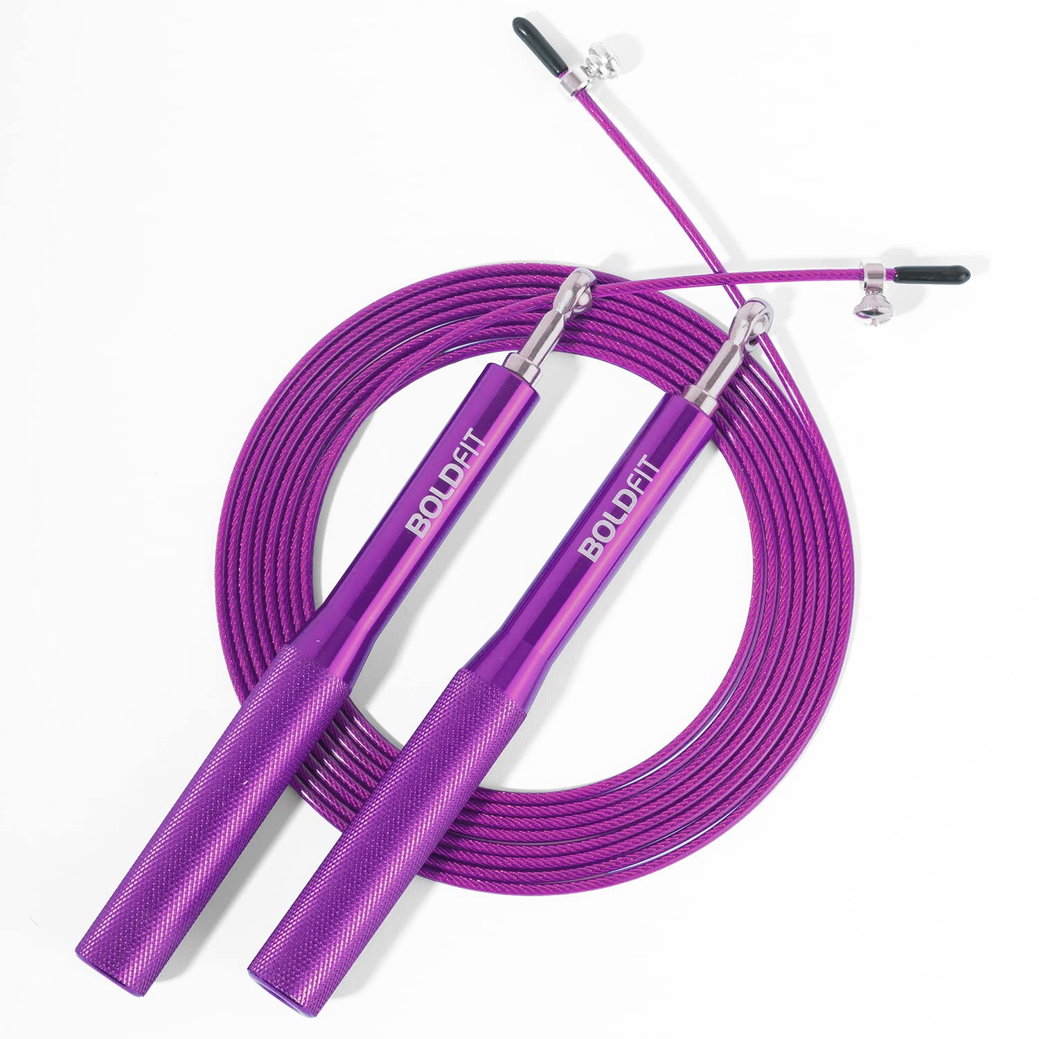 Boldfit Aluminium Skipping Rope for Men and Women Jumping Rope with Adjustable Height Speed Skipping Rope for Exercise, Gym, Sports Fitness Adjustable Jump Rope for Skipping Skip Rope - Purple (B0BRCYSGQG) Amazon Price History, Amazon Price Tracker