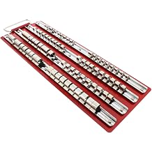 80 Socket Standard Wall Mount socket organizer Drive Socket Tray Holder Organizer Drawer Slide Sockets Rail Rack Tray Clips Tool Socket Tray Rail Rack Holder Storage For Drive Sockets
