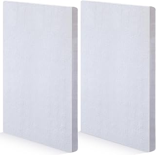 Sasylvia 2-Pack Ceramic Fiber Insulation Boards 12x8x0.8" - Fireproof, Heat Resistant for Wood Stoves, Fireplaces, Pizza Ovens, Kilns