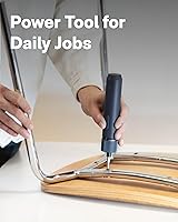 Vista 3 de HOTO 40-Piece Tool Kit, Household Essentials Tool Set w/Smart Electric Screwdriver (LED, 3 Torque) + 14 Tools & 26 Accessories Pro-Grade Compact