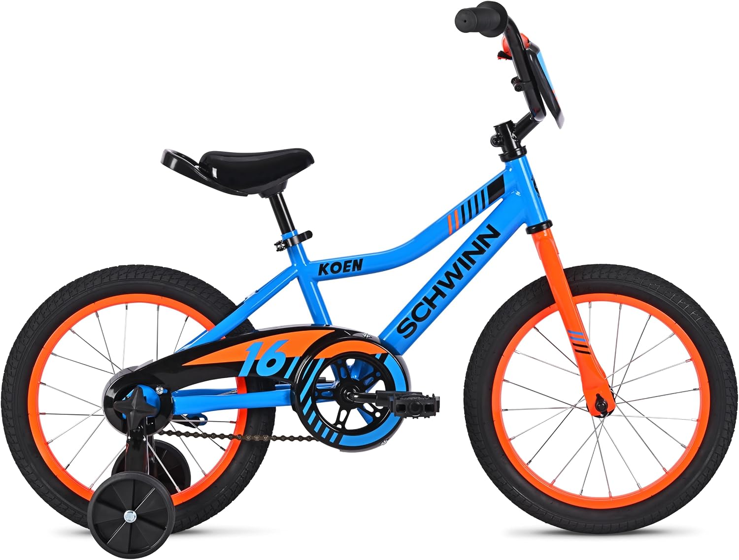 Schwinn Koen 16-Inch Bike for Kids Ages 5-7, Built for Safety and Comfort, Quick Assembly, Beginner Training Wheel Bicycle