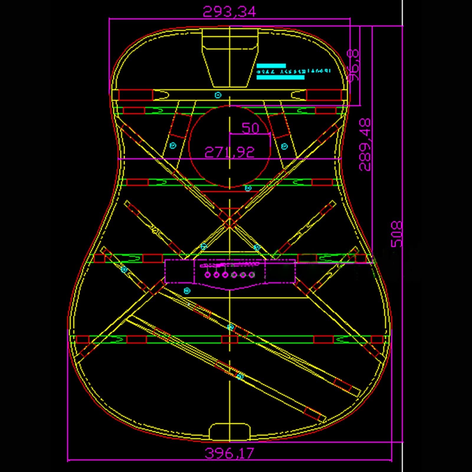 41 Pouces D Type Épaisseur Guitare Acoustique Faisant L'assemblage Moule À Double Usage Guitare Moule DIY Outil Professionnel Outils de Guitare