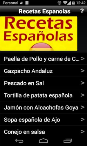 Recetas Españolas