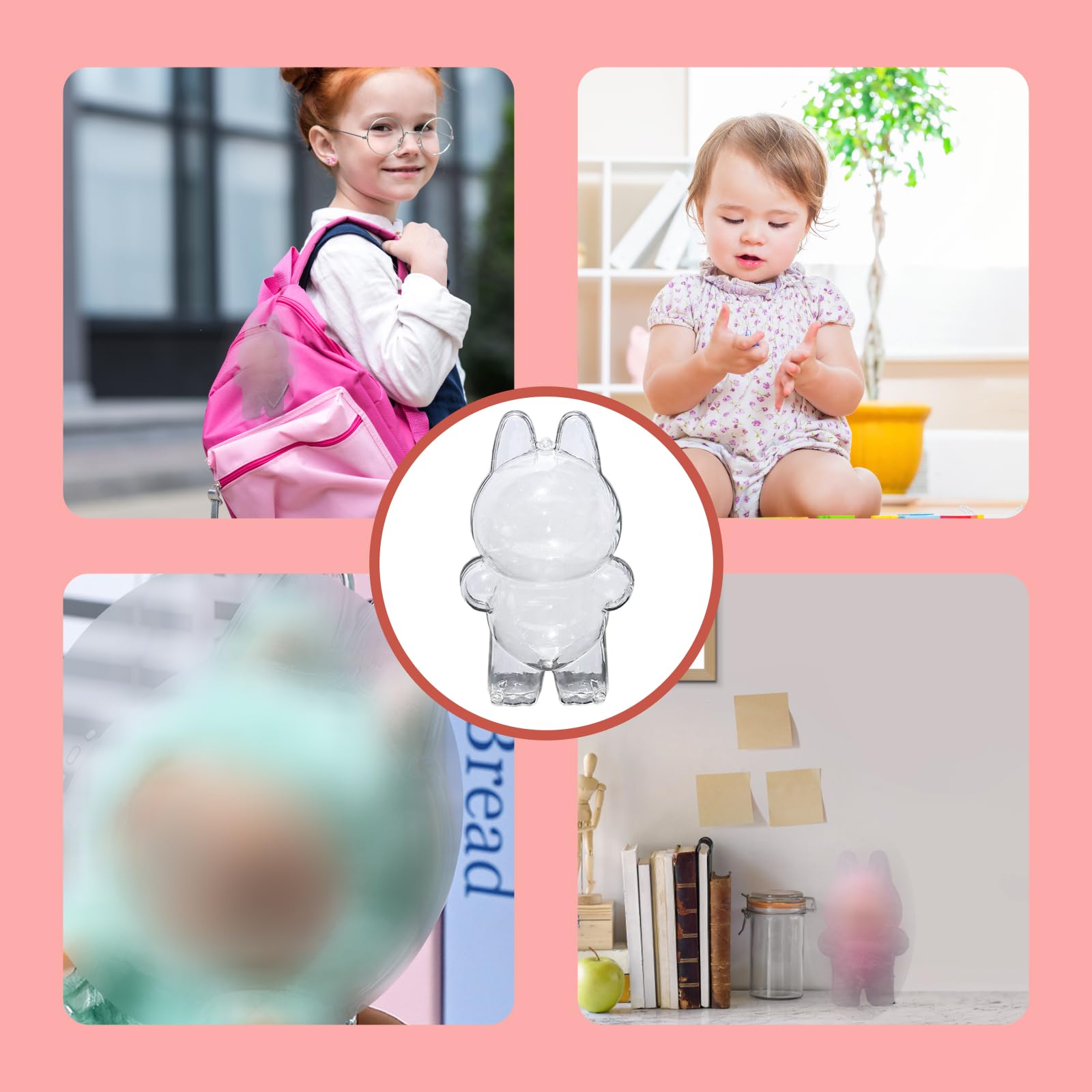 Cadeau Fan Labubu Mrltau Coque De Protection Transparente Pour Poupée Labubu - Housse PVC Avec Porte-Clés - Pour Have A Seat