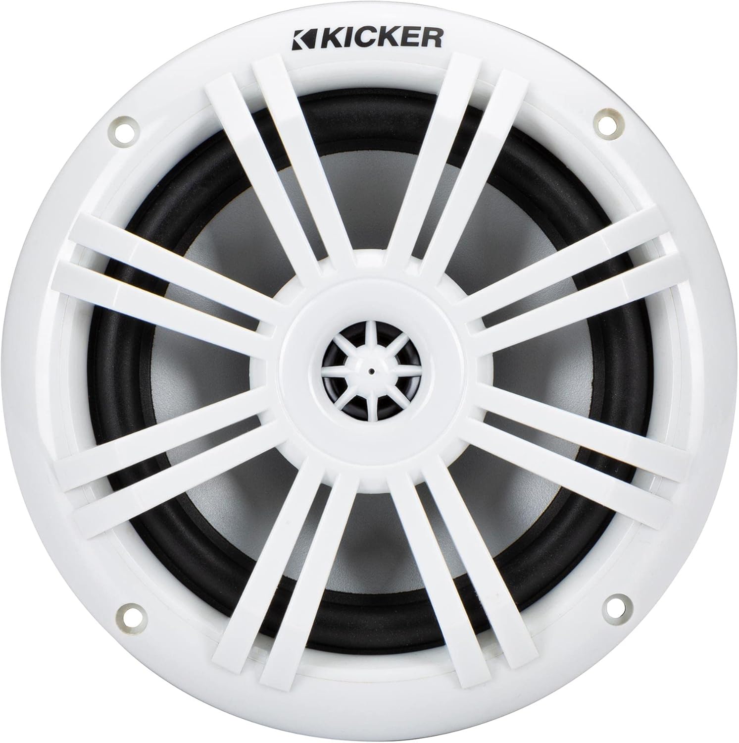 KICKER 49KM604W KM 6.5" 4Ω Marine Coaxial Speakers - Pair - Image 2