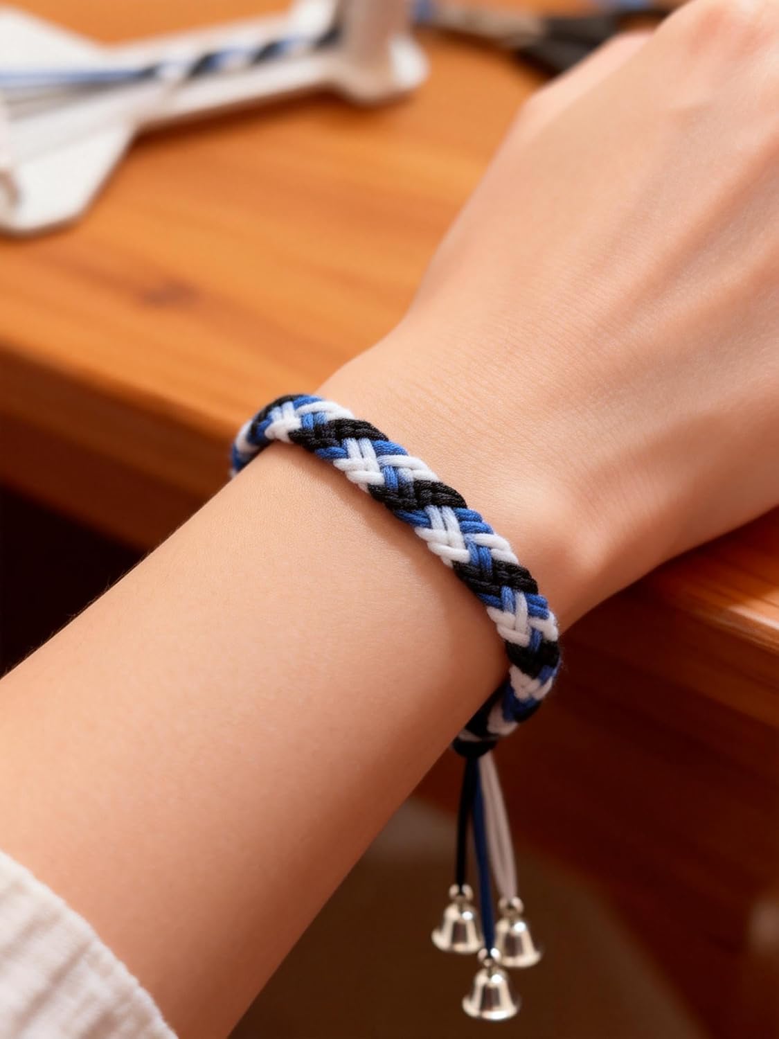 JODUY Adjustable Paracord Jig Bracelet Maker & Friendship Bracelet Loom for Adults Bracelet Making Tool Kit with Spiral Tension Control for Crafting Supplies & Jewelry (white-1pc)