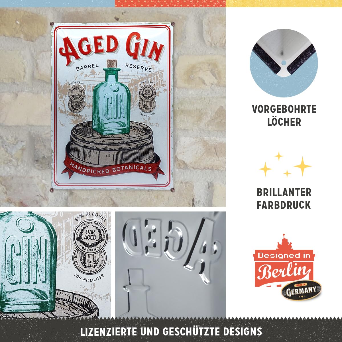 Nostalgic-Art Targa Vintage USA – Milkshake – Idea Regalo per Amanti