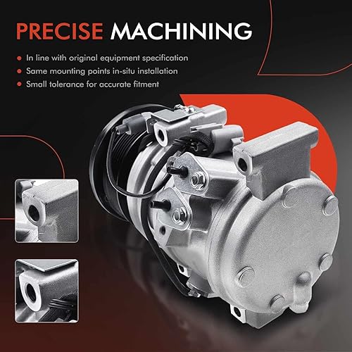 Miniatura 5 de A-Premium Compresor de aire acondicionado de CA con embrague compatible con Toyota Tundra 4.0L 2007-2014, 4Runner 4.0L 2010-2020, FJ Cruiser 4.0L