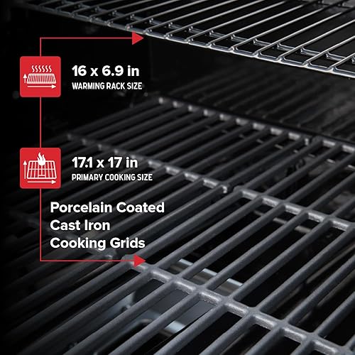 Miniatura 4 de Nexgrill Parrilla de Gas Deluxe de 2 Quemadores con Rejilla de 401 Pulgadas Cuadradas, 28000 BTU, Panel de Control de Acero Inoxidable y Mesa