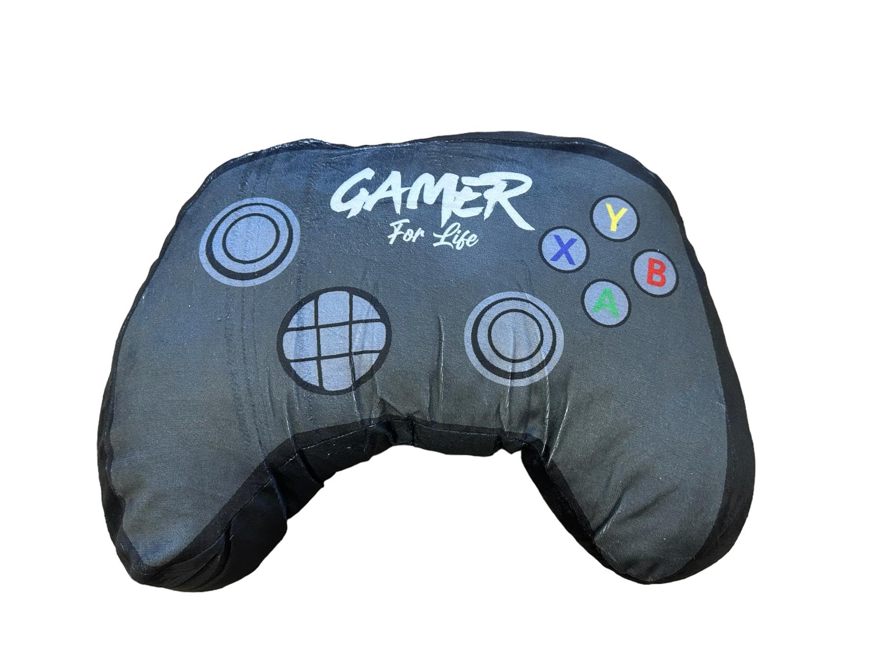 Gamer Controller Shaped Cushion Pillow | Super Soft Two Sided | Controller Design | Perfect for Any Gamer's Room Or Bedroom, Multi, 40 x 32cm