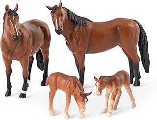 Terra by Battat – Horse Toy – Horse Figurine – Horse Family – Quarter Horse – Barn Animals – Quarter Horse Family