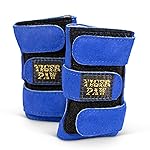 Tiger Paw Authentic Gymnastics Wrist Supports (Sold in Pairs) - Original Competition-Grade Gymnastics Wrist Guards, Wrist Support Braces, Adjustable, Made in USA Hand Wraps (Royal Blue - Medium)