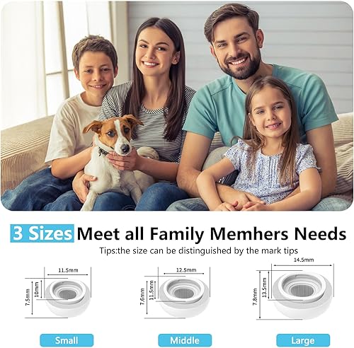 Miniatura 6 de Compatible con AirPods Pro de 21 generación de silicona + almohadillas de repuesto de espuma viscoelástica, con orificio de reducción de ruido y