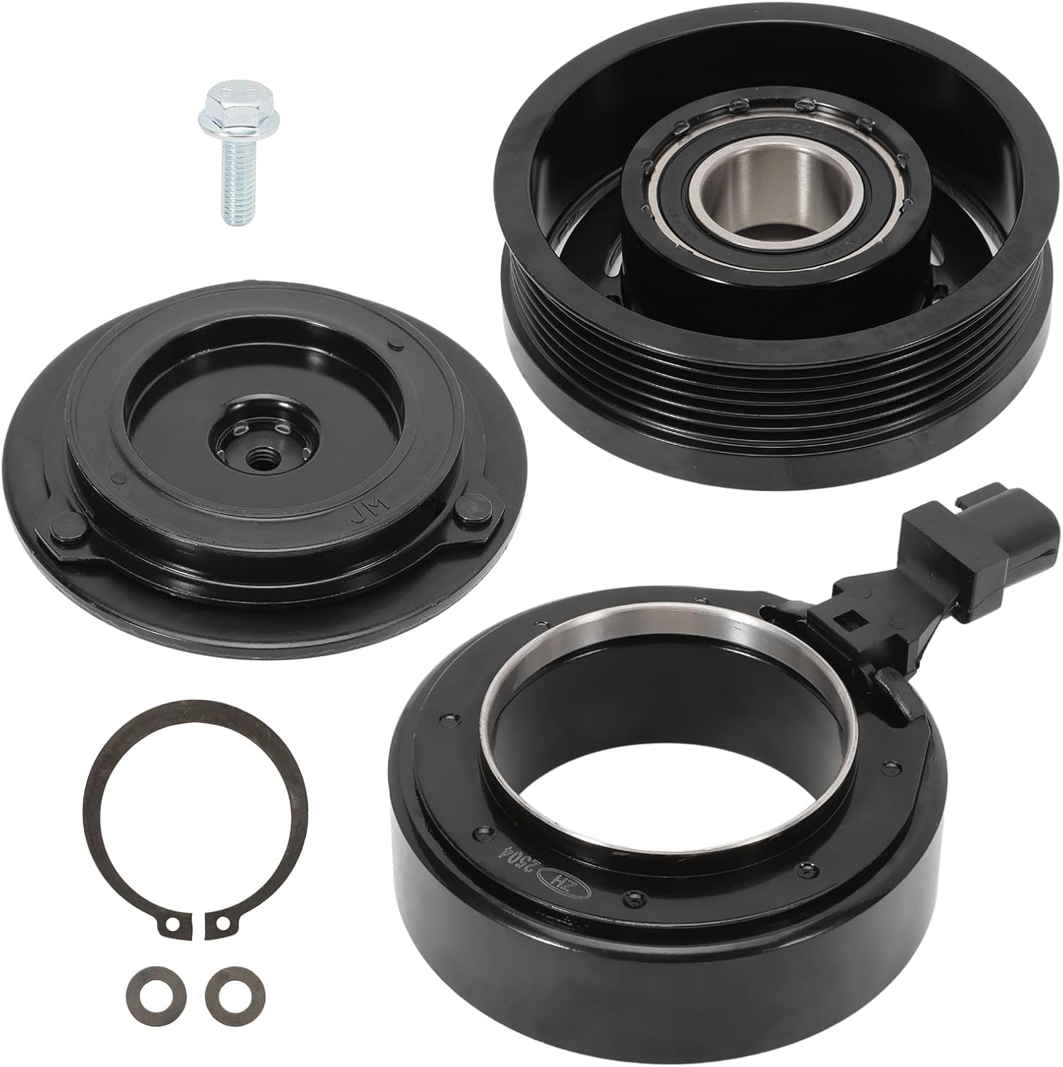 Air Conditioner AC Compressor Clutch Kit Fit for 2006-2010 Ford Explorer 2006-2010 Mercury Mountaineer 4.0L