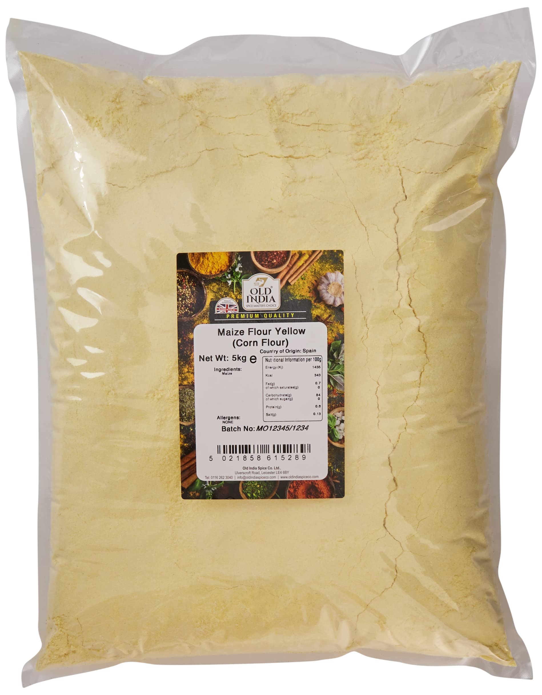 Old India Maize Flour Yellow (Corn Flour) 5kg