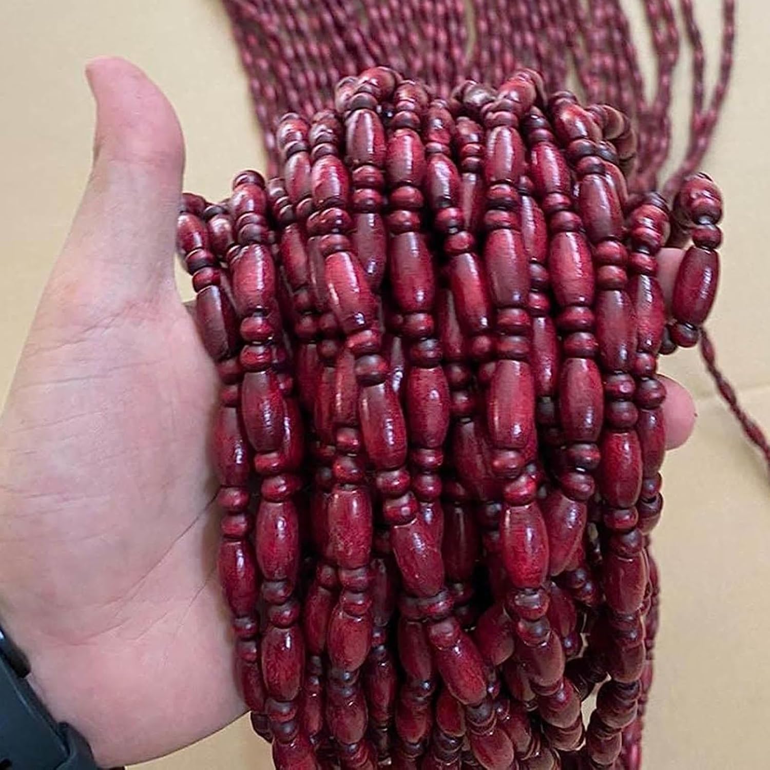Rideaux de perles pour séparer une pièce sans travaux rideau de porte bois 60 rangs