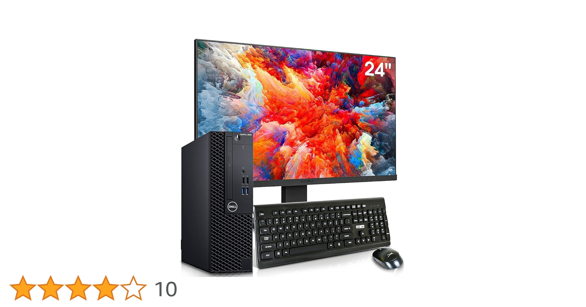 Dell OptiPlex 3060 Desktop Computers Windows 11 with 24 inch