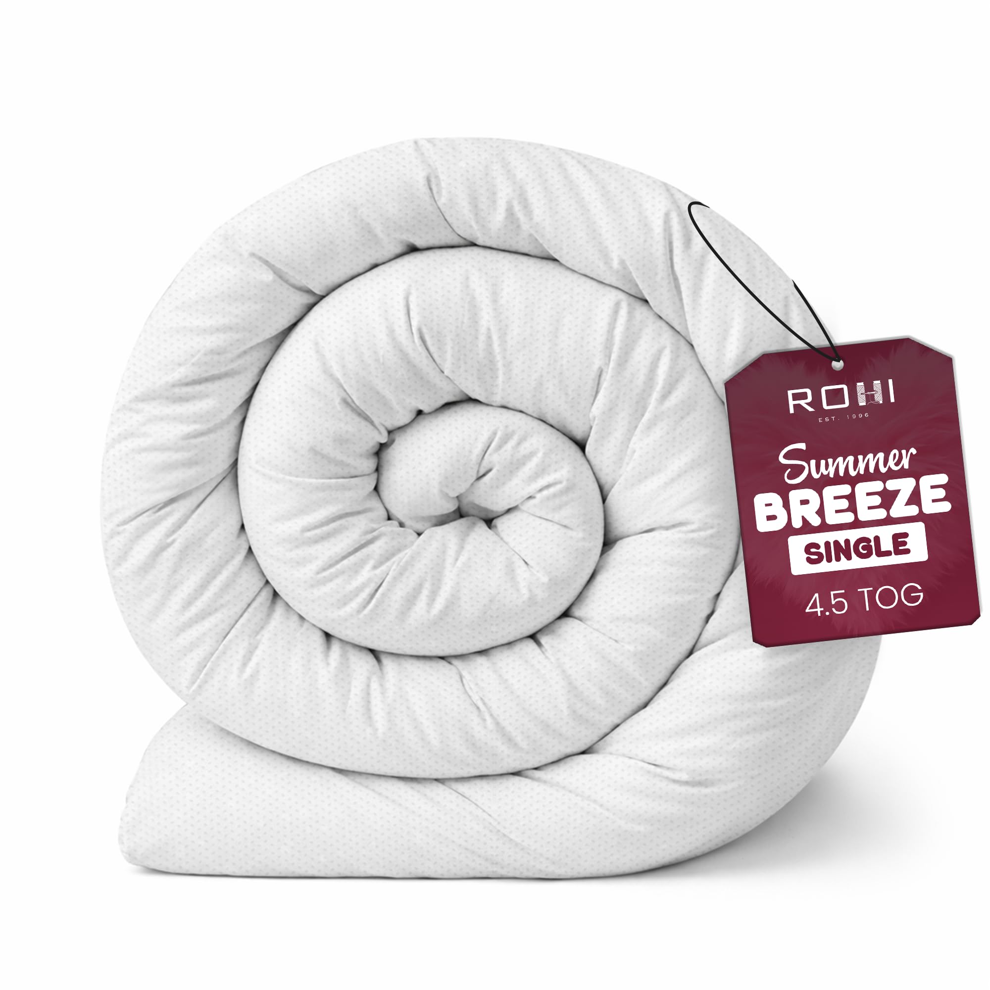 Rohi Anti Allergy 10.5 Tog Double Duvet – All Season Duvets – Soft & Breathable Luxurious Hollowfibre Quilt with Corvin Cover – Midweight Comforter Double Bed Duvet (All Season) — view 20