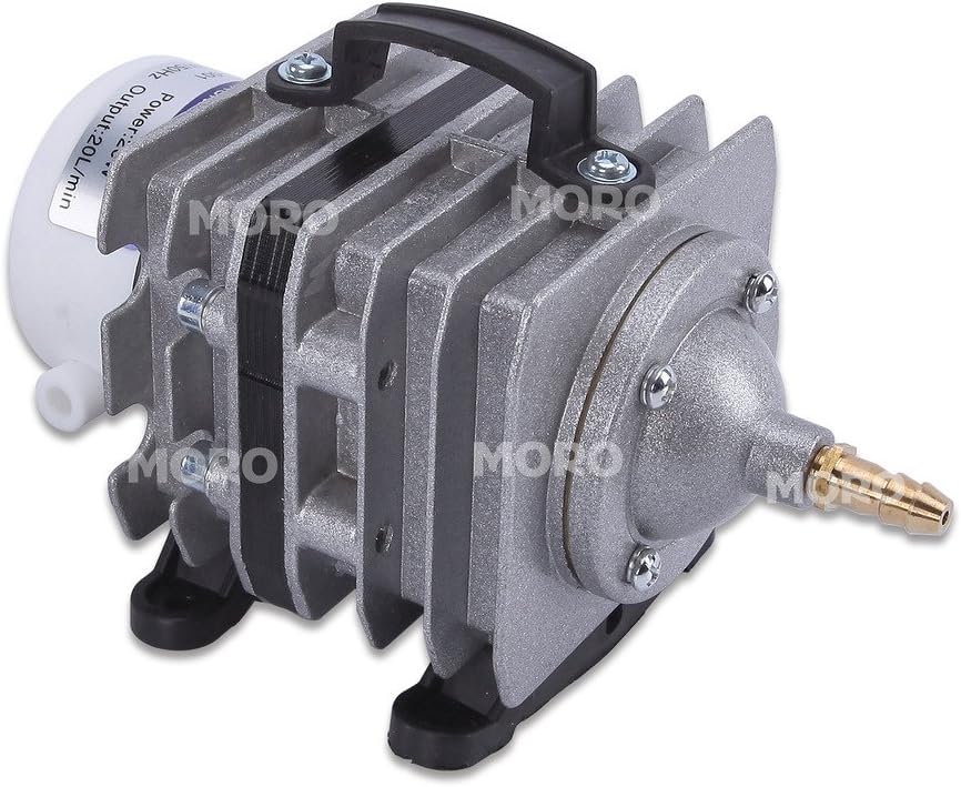 ZOIC Commercial Air Pump, 317 GPH 2.32 PSI 20watts 110V Electromagnetic Hydroponics,Aquarium,Pond Air Pump,Fish Tanks