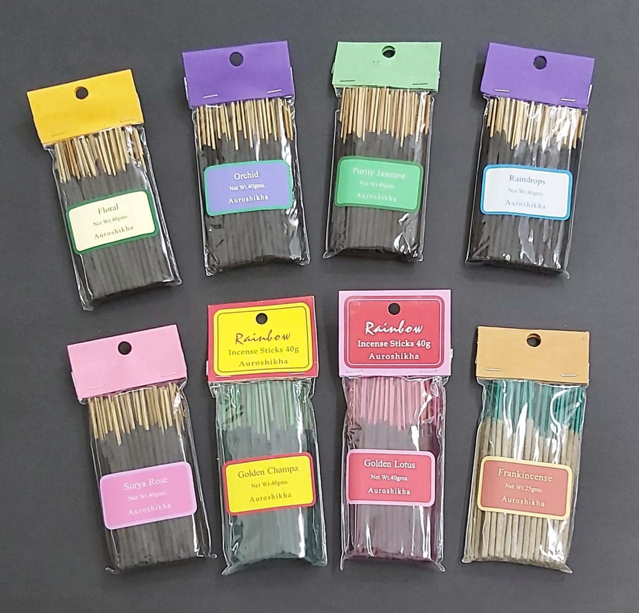 Auroshikha Mini Sticks Combo- Real Patchouli, Amber, Nirvana