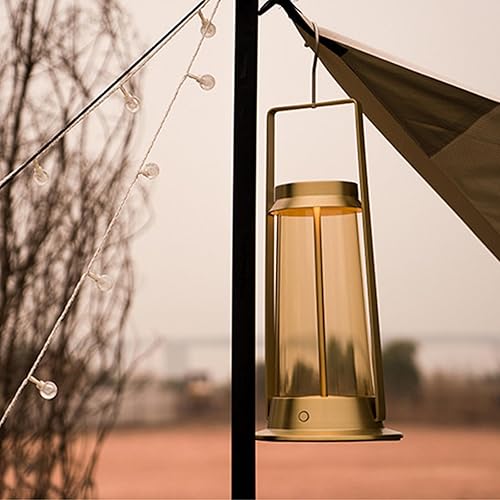 Miniatura 9 de Portable Metal Table Lamp for IndoorOutdoor ,Rechargeable Cordless LED Lamp, 3-Colour Infinitely Dimming Battery Powered Small Desk Lamp,