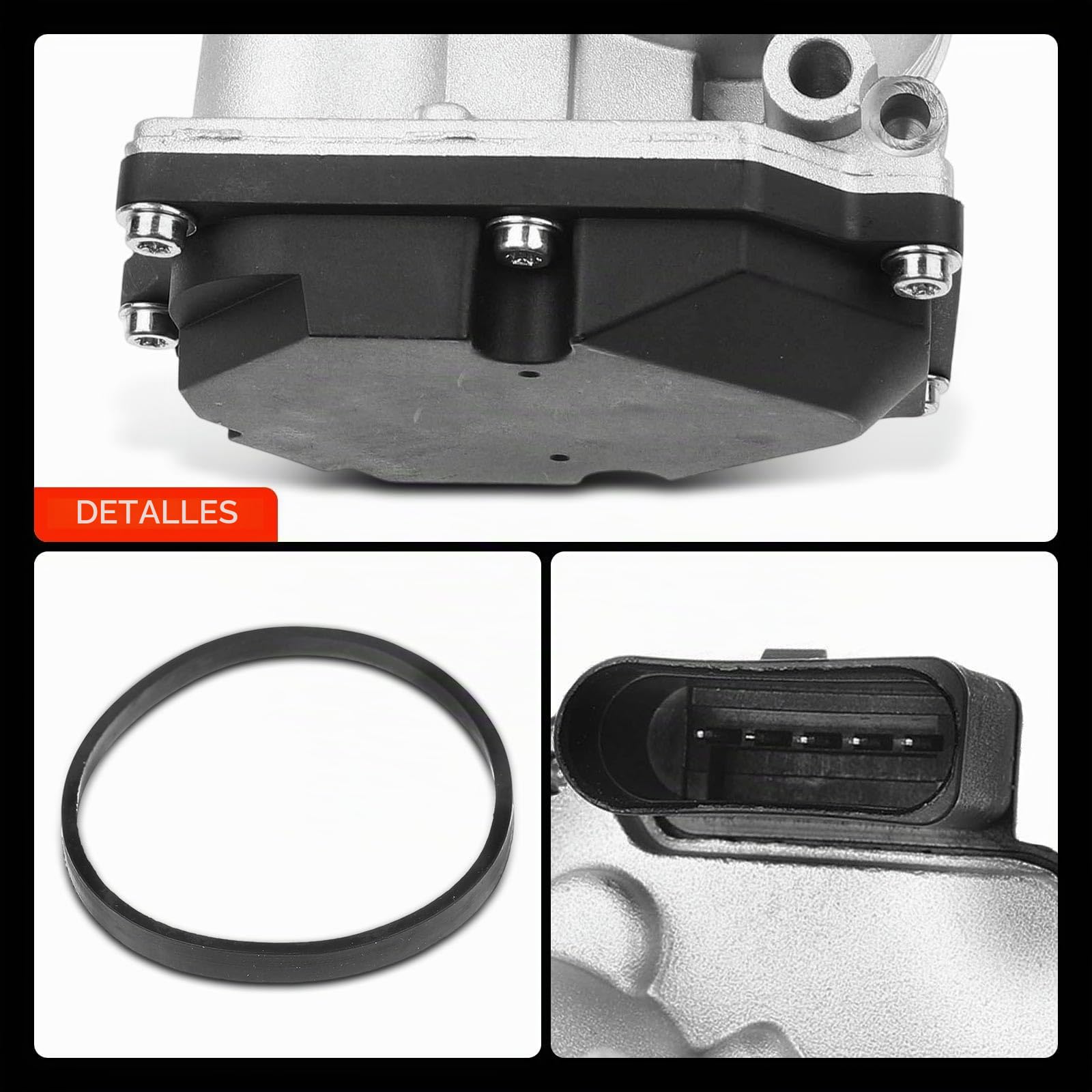 Frankberg Válvula de mariposa Cuerpo de mariposa Diesel Compatible con A4 Avant 8K5 2.0L T.i.g.u.a.n 5N 2.0L Golf VI 5K1 2.0L O.c.t.a.v.i.a II Combi 1Z5 2.0L A4 8K2 2.0L Replace# 03L128063A