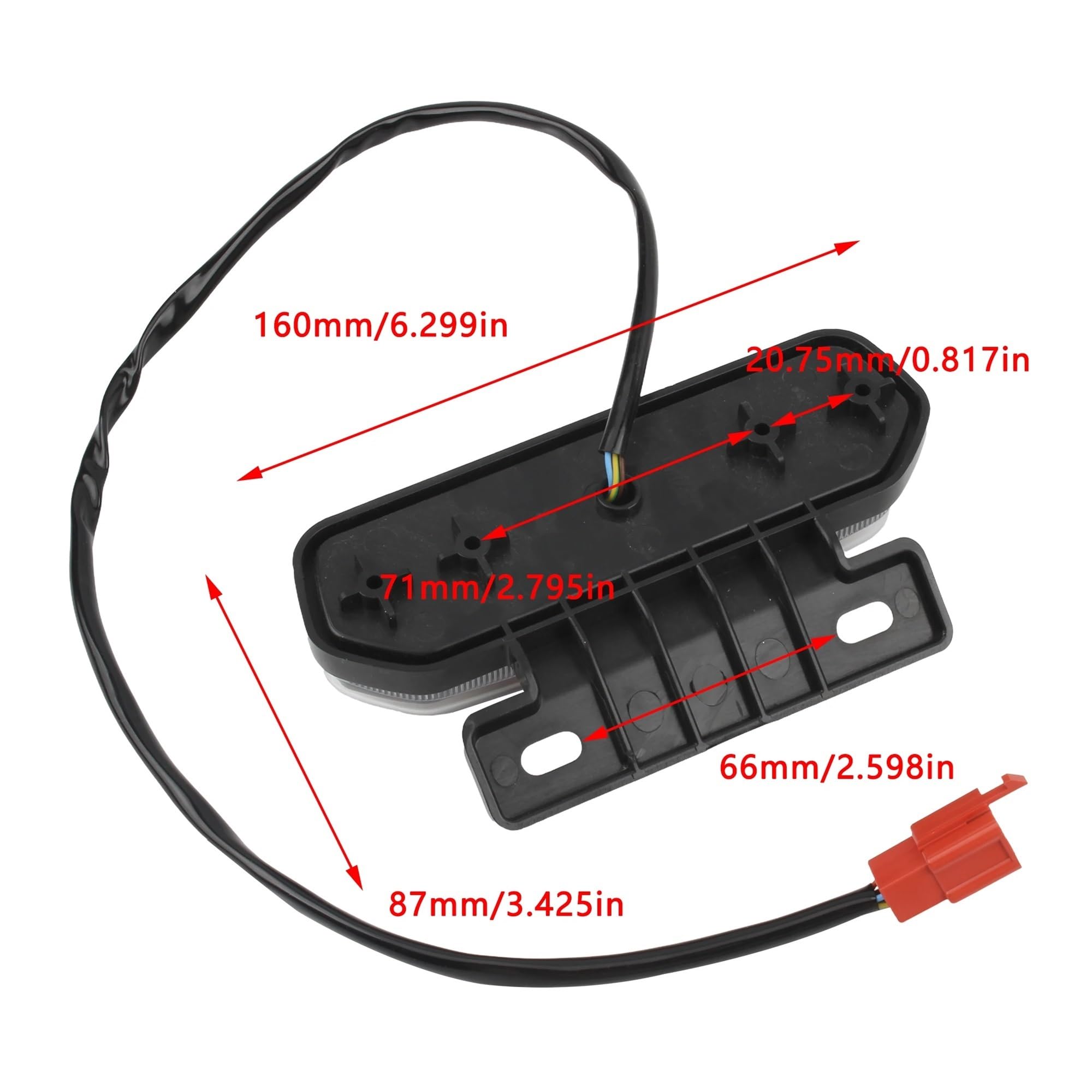 Luce Di Stop A LED Posteriore Per Moto ATV 12V, Luci Posteriori Indicatori Direzione Accessori Per Stop Luci Freno